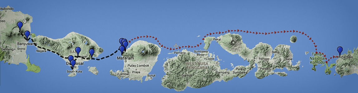 One month backpacking in Indonesia