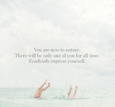 You are new to nature | Kimberly Hetherington | Art Therapy with Kimberly