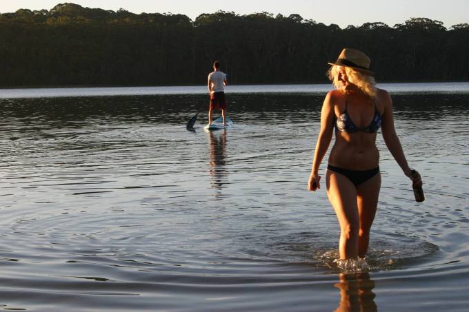 camping in Sandbar caravan park