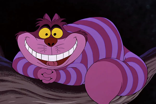 cheshire cat of Alice in Wonderland