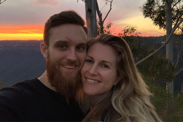 sunset at the Three Sisters, Katoomba.